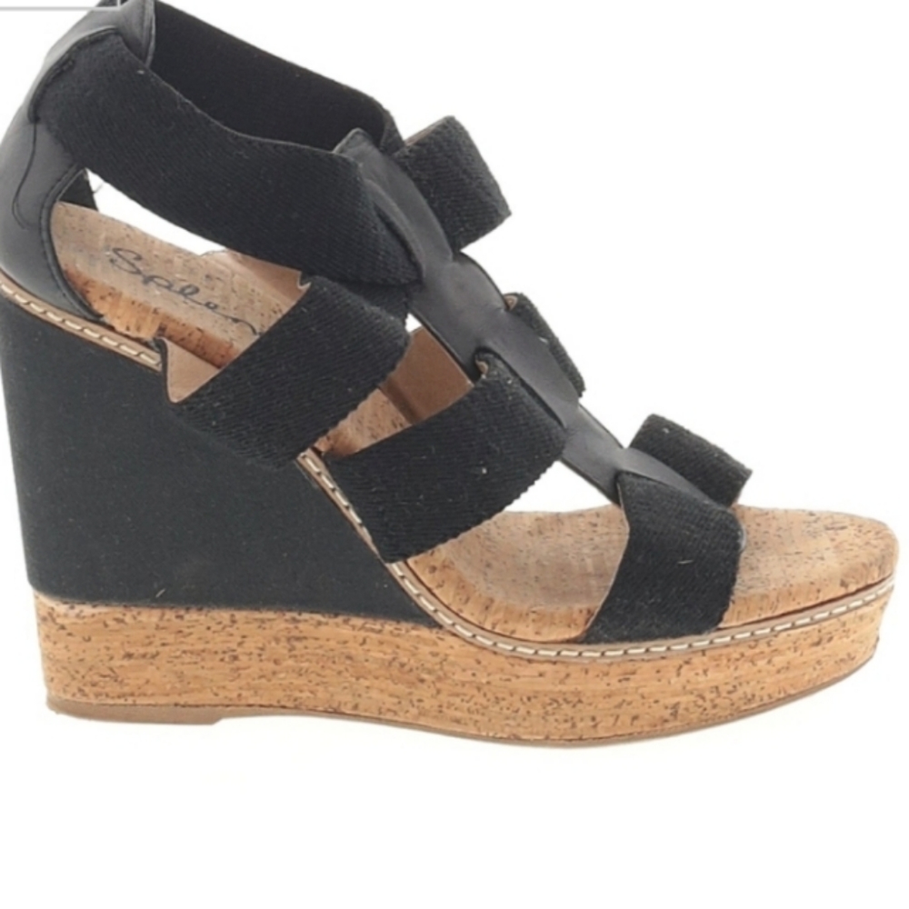 Splendid NWOT Leather and Cork Wedge Sandals